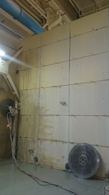 Ipari betonvágási projekt