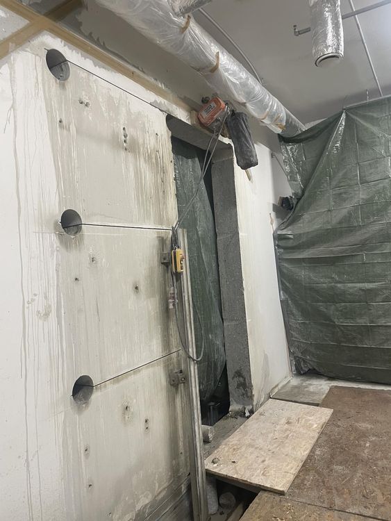 Ipari betonvágási projekt